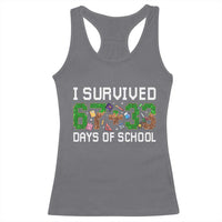 I Survived 67 33 Days Of School Racerback Tank Top Funny 100 Days of School 67 Pixel Game - Wonder Print Shop