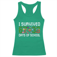 I Survived 67 33 Days Of School Racerback Tank Top Funny 100 Days of School 67 Pixel Game - Wonder Print Shop