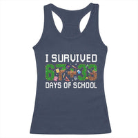 I Survived 67 33 Days Of School Racerback Tank Top Funny 100 Days of School 67 Pixel Game - Wonder Print Shop