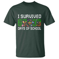 I Survived 67 33 Days Of School T Shirt Funny 100 Days of School 67 Pixel Game - Wonder Print Shop