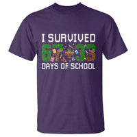 I Survived 67 33 Days Of School T Shirt Funny 100 Days of School 67 Pixel Game - Wonder Print Shop
