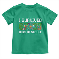 I Survived 67 33 Days Of School Toddler T Shirt Funny 100 Days of School 67 Pixel Game - Wonder Print Shop