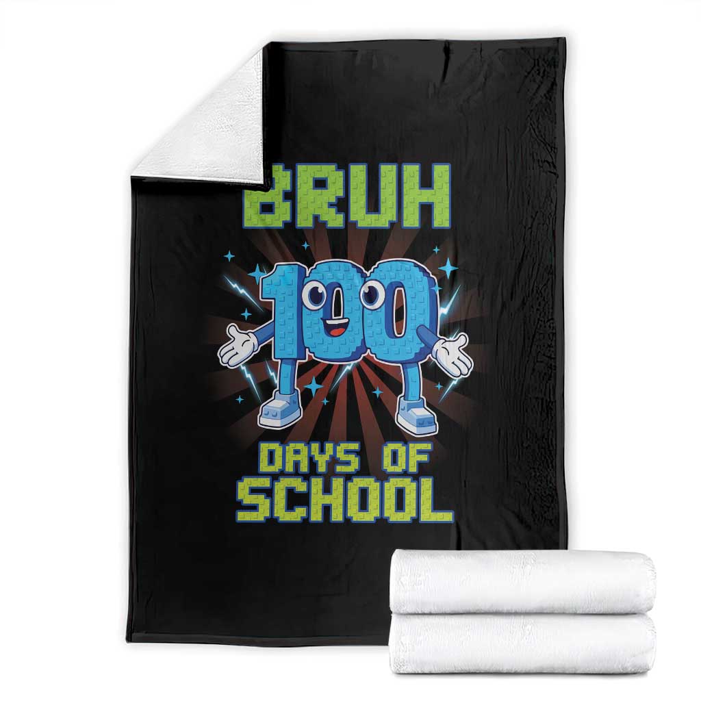 Bruh I Survived 67 33 Days Of School Throw Blanket Funny 100th Days of School 67 Game Meme