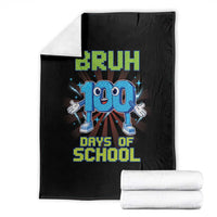Bruh I Survived 67 33 Days Of School Throw Blanket Funny 100th Days of School 67 Game Meme