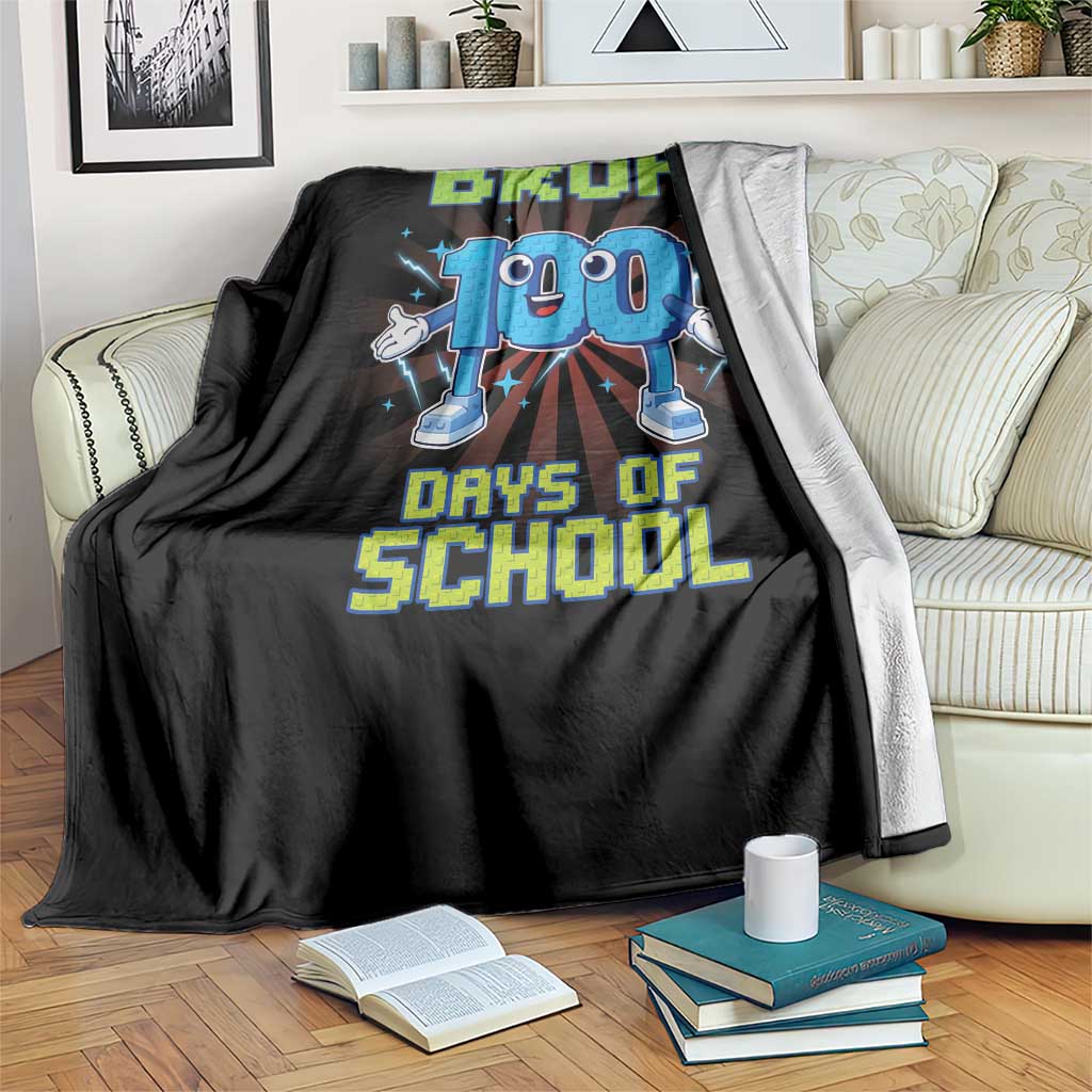 Bruh I Survived 67 33 Days Of School Throw Blanket Funny 100th Days of School 67 Game Meme
