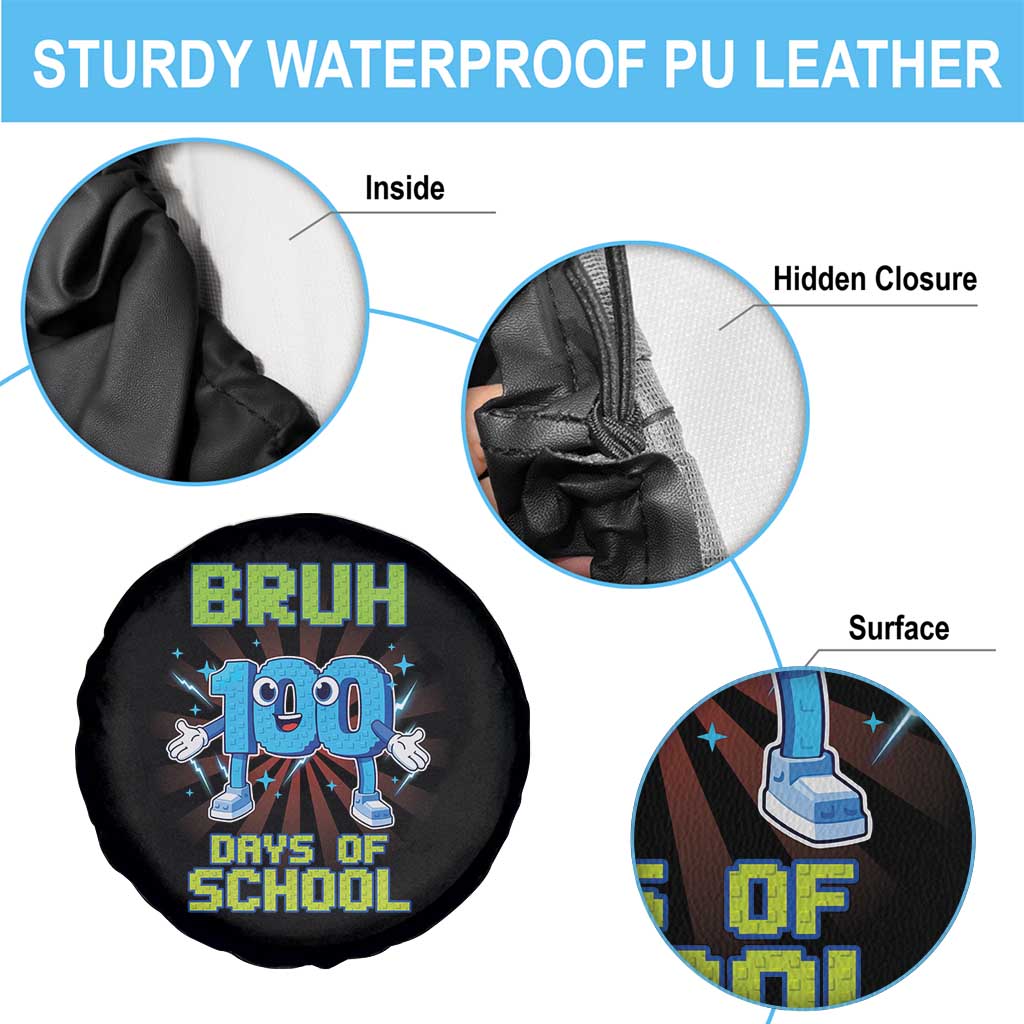Bruh I Survived 67 33 Days Of School Spare Tire Cover Funny 100th Days of School 67 Game Meme