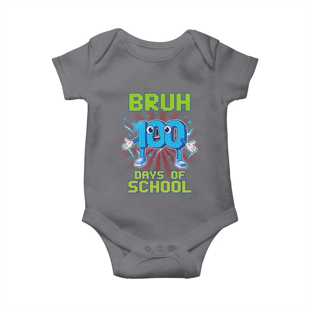 Bruh I Survived 67 33 Days Of School Baby Onesie Funny 100th Days of School 67 Game Meme - Wonder Print Shop
