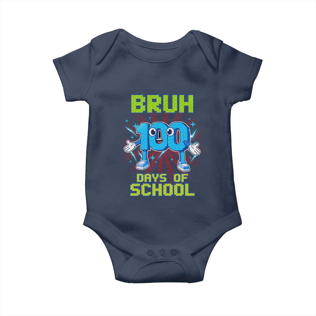 Bruh I Survived 67 33 Days Of School Baby Onesie Funny 100th Days of School 67 Game Meme - Wonder Print Shop