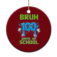Bruh I Survived 67 33 Days Of School Ceramic Ornament Funny 100th Days of School 67 Game Meme - Wonder Print Shop