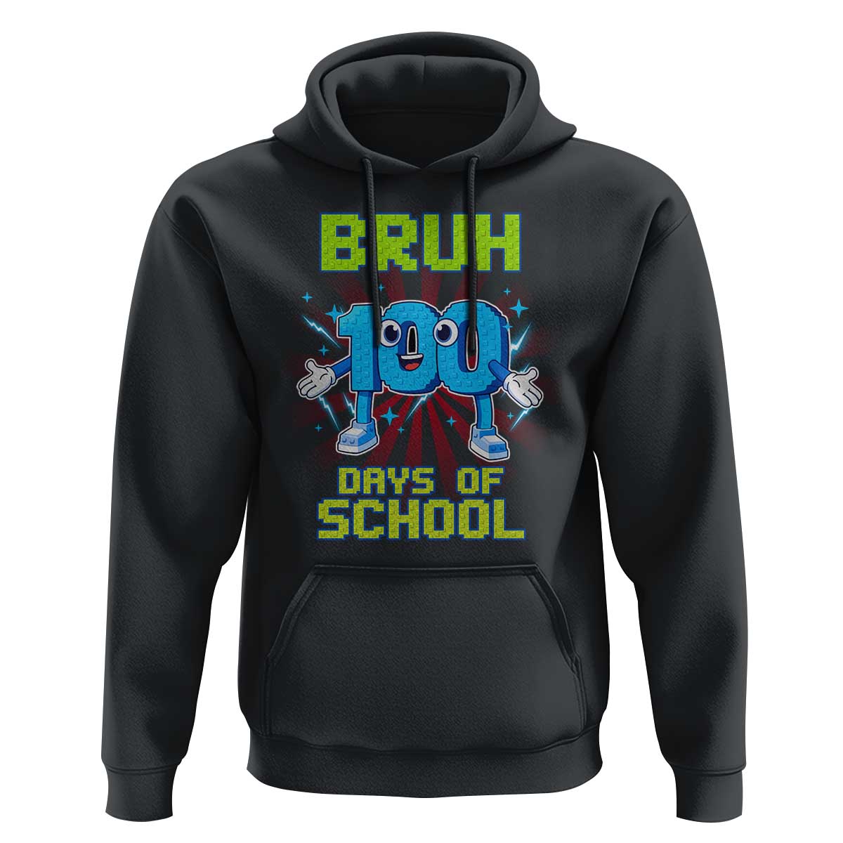 Bruh I Survived 67 33 Days Of School Hoodie Funny 100th Days of School 67 Game Meme - Wonder Print Shop