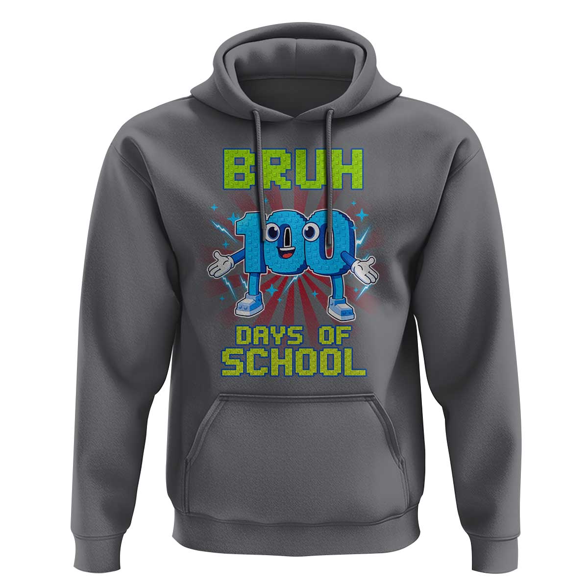 Bruh I Survived 67 33 Days Of School Hoodie Funny 100th Days of School 67 Game Meme - Wonder Print Shop