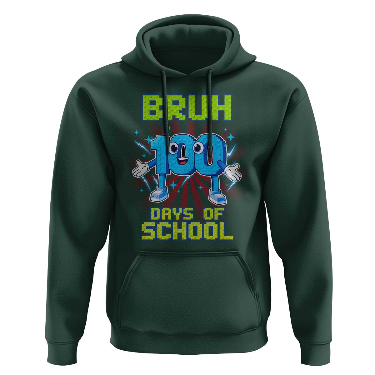 Bruh I Survived 67 33 Days Of School Hoodie Funny 100th Days of School 67 Game Meme - Wonder Print Shop