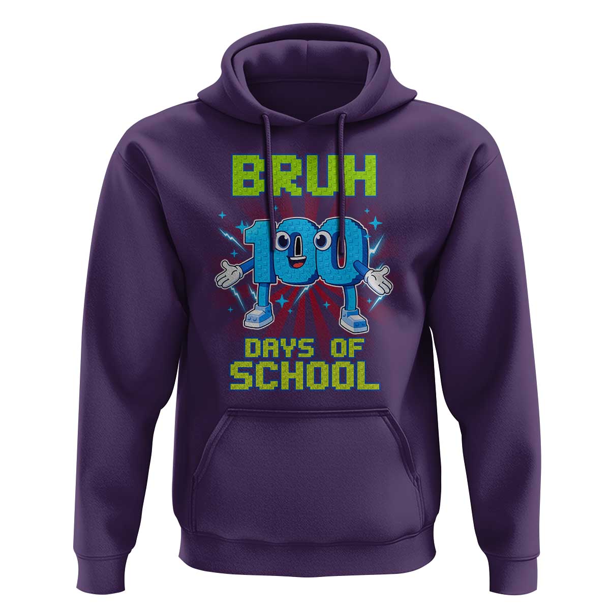 Bruh I Survived 67 33 Days Of School Hoodie Funny 100th Days of School 67 Game Meme - Wonder Print Shop
