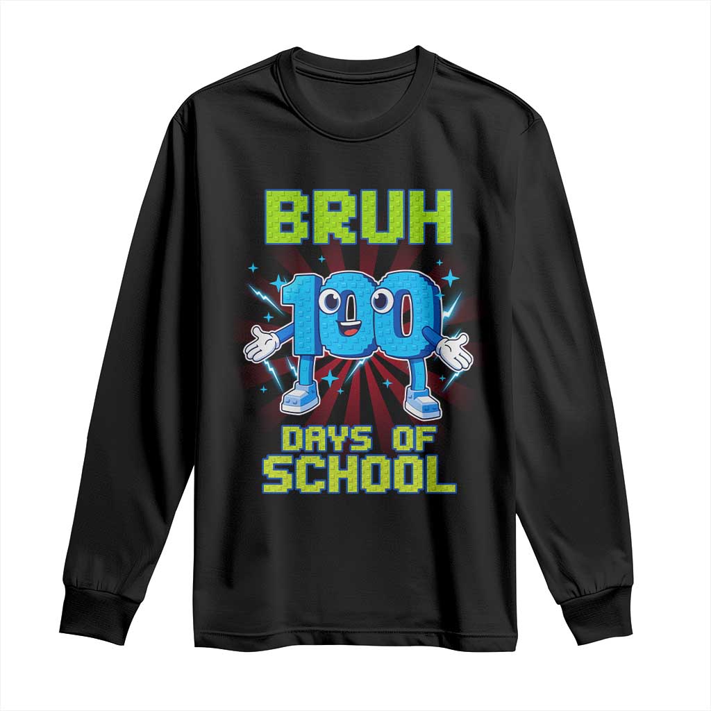 Bruh I Survived 67 33 Days Of School Long Sleeve Shirt Funny 100th Days of School 67 Game Meme - Wonder Print Shop