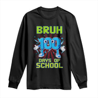 Bruh I Survived 67 33 Days Of School Long Sleeve Shirt Funny 100th Days of School 67 Game Meme - Wonder Print Shop
