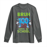Bruh I Survived 67 33 Days Of School Long Sleeve Shirt Funny 100th Days of School 67 Game Meme - Wonder Print Shop