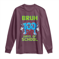 Bruh I Survived 67 33 Days Of School Long Sleeve Shirt Funny 100th Days of School 67 Game Meme - Wonder Print Shop