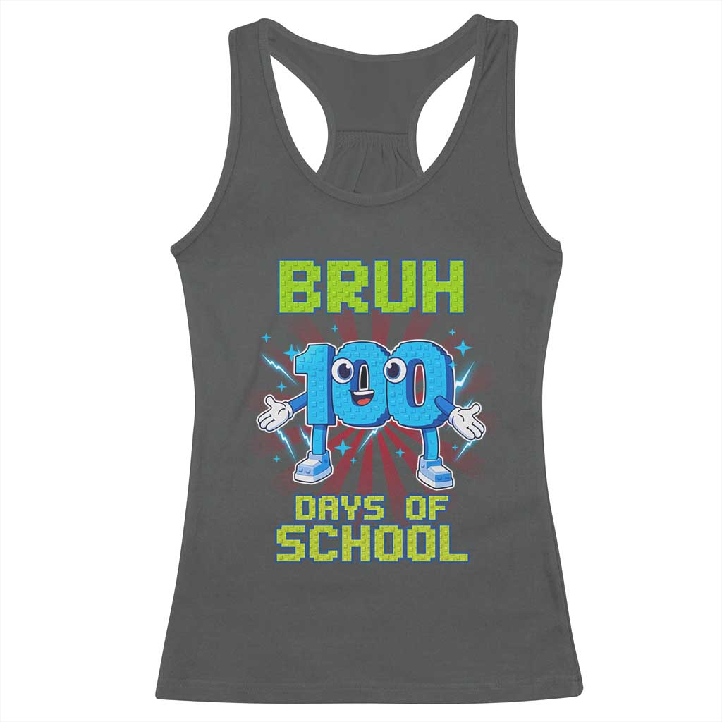 Bruh I Survived 67 33 Days Of School Racerback Tank Top Funny 100th Days of School 67 Game Meme - Wonder Print Shop