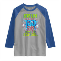 Bruh I Survived 67 33 Days Of School Raglan Shirt Funny 100th Days of School 67 Game Meme - Wonder Print Shop