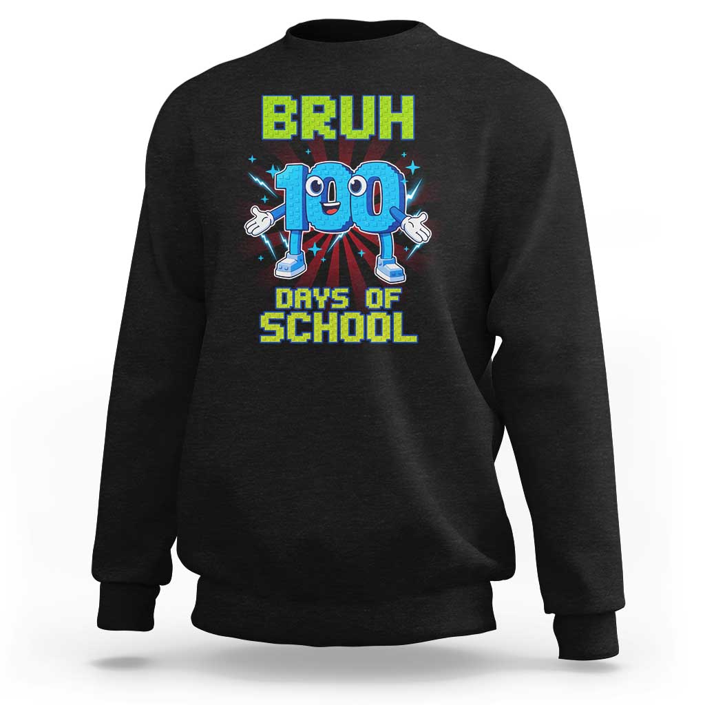 Bruh I Survived 67 33 Days Of School Sweatshirt Funny 100th Days of School 67 Game Meme - Wonder Print Shop