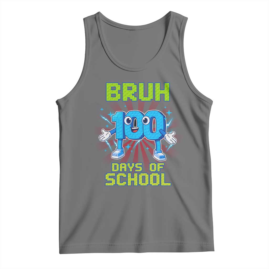 Bruh I Survived 67 33 Days Of School Tank Top Funny 100th Days of School 67 Game Meme - Wonder Print Shop