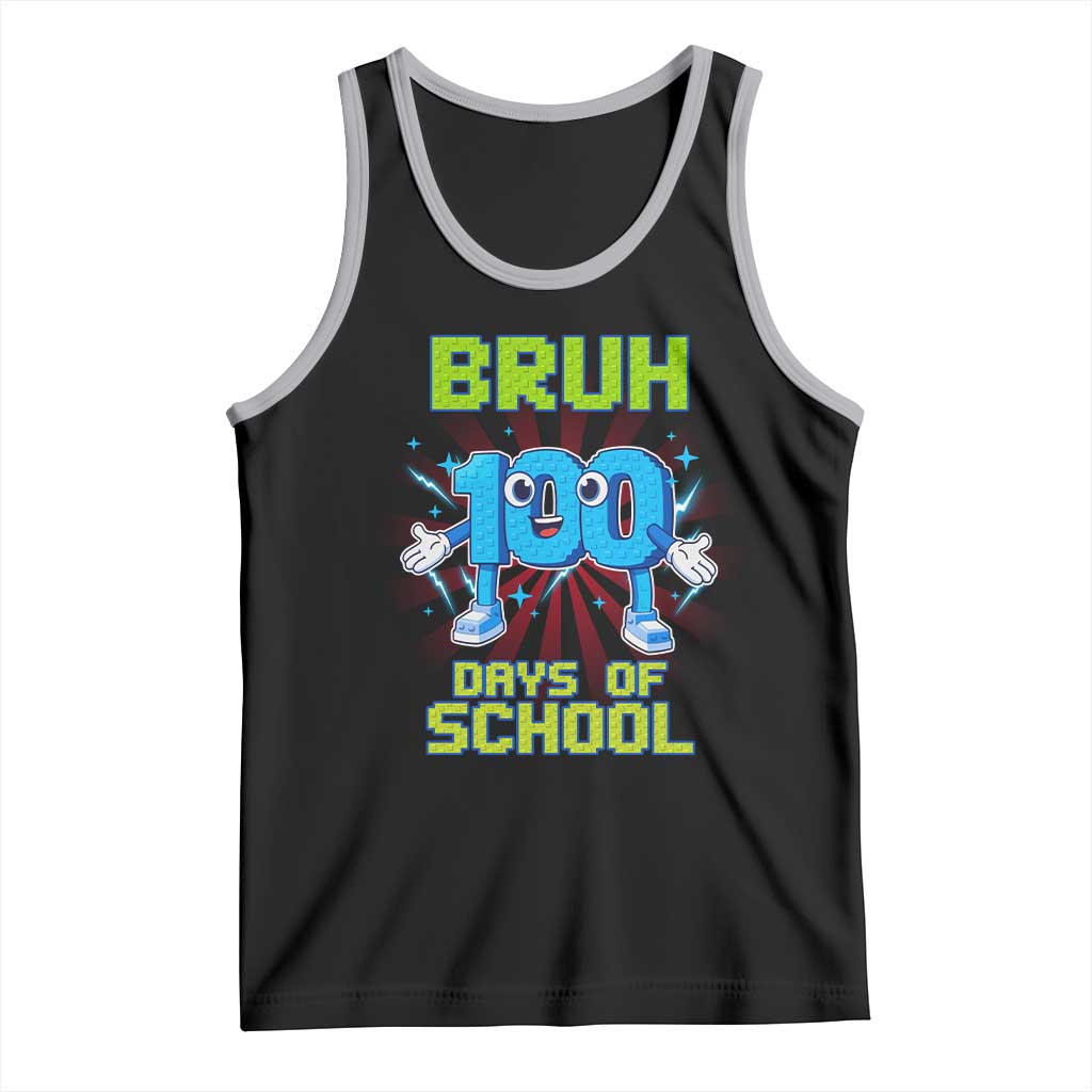 Bruh I Survived 67 33 Days Of School Tank Top Funny 100th Days of School 67 Game Meme - Wonder Print Shop