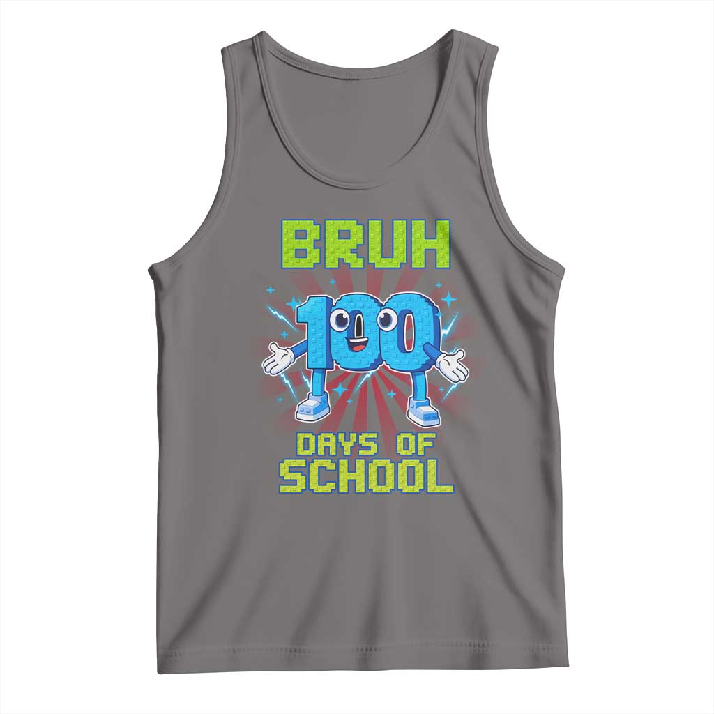Bruh I Survived 67 33 Days Of School Tank Top Funny 100th Days of School 67 Game Meme - Wonder Print Shop