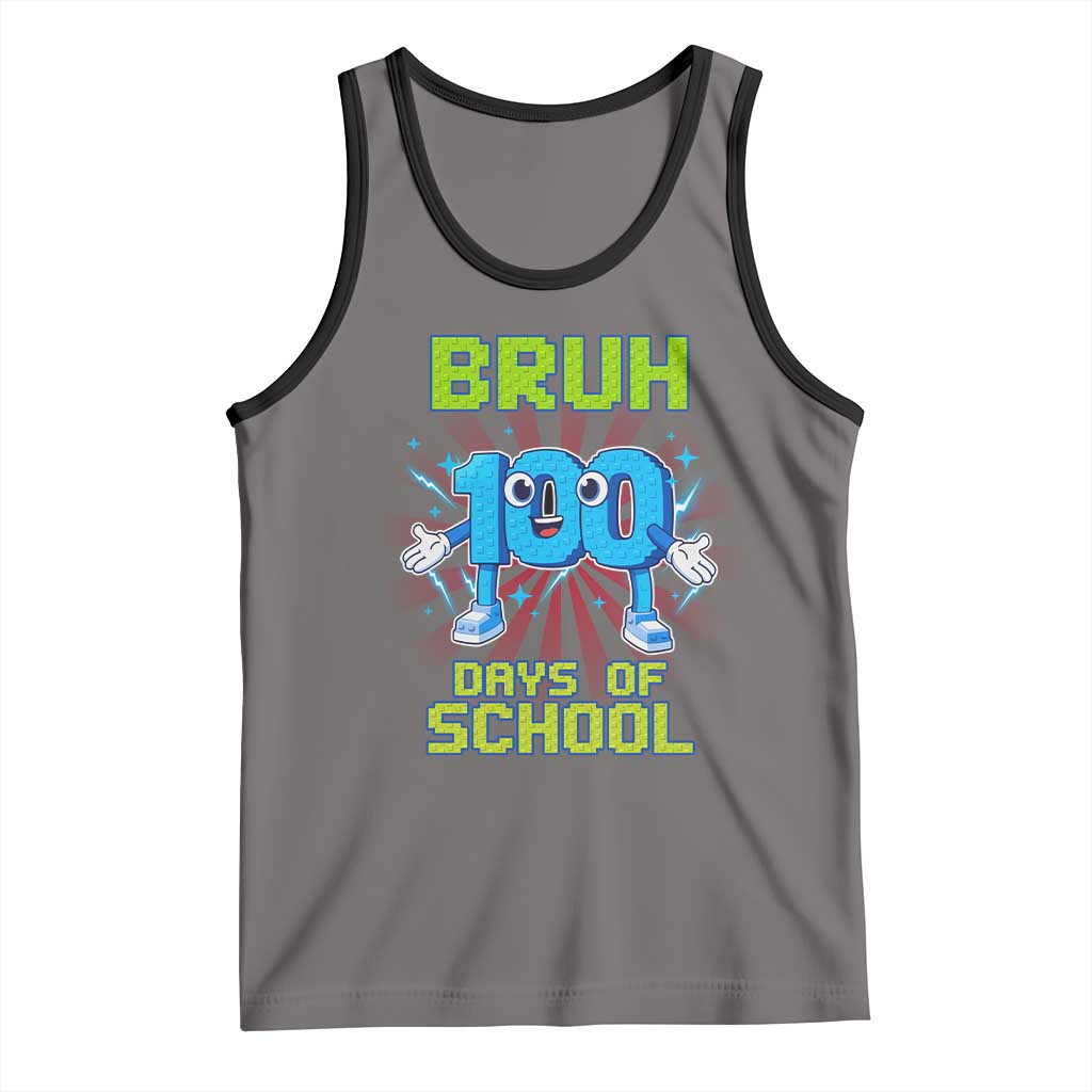 Bruh I Survived 67 33 Days Of School Tank Top Funny 100th Days of School 67 Game Meme - Wonder Print Shop