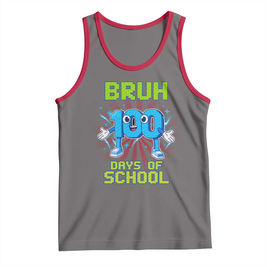 Bruh I Survived 67 33 Days Of School Tank Top Funny 100th Days of School 67 Game Meme - Wonder Print Shop