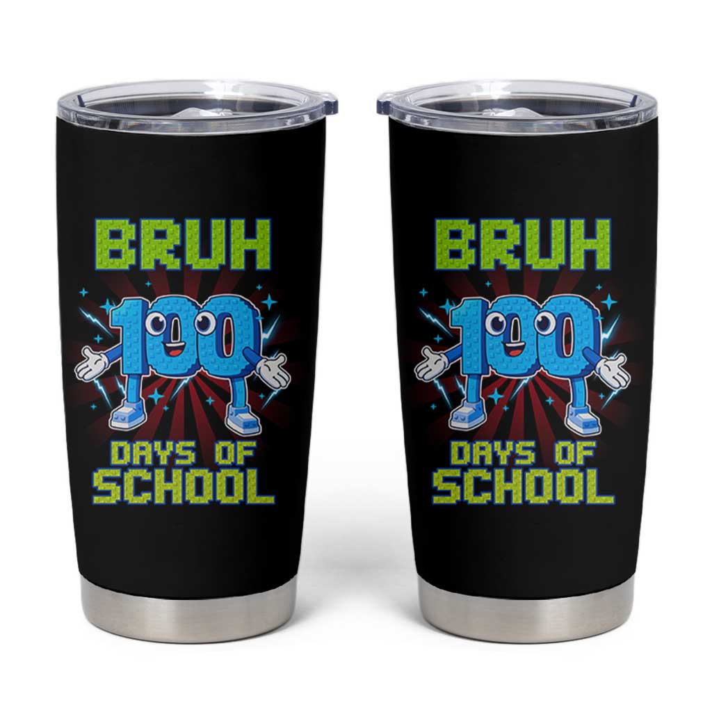 Bruh I Survived 67 33 Days Of School Tumbler Cup Funny 100th Days of School 67 Game Meme
