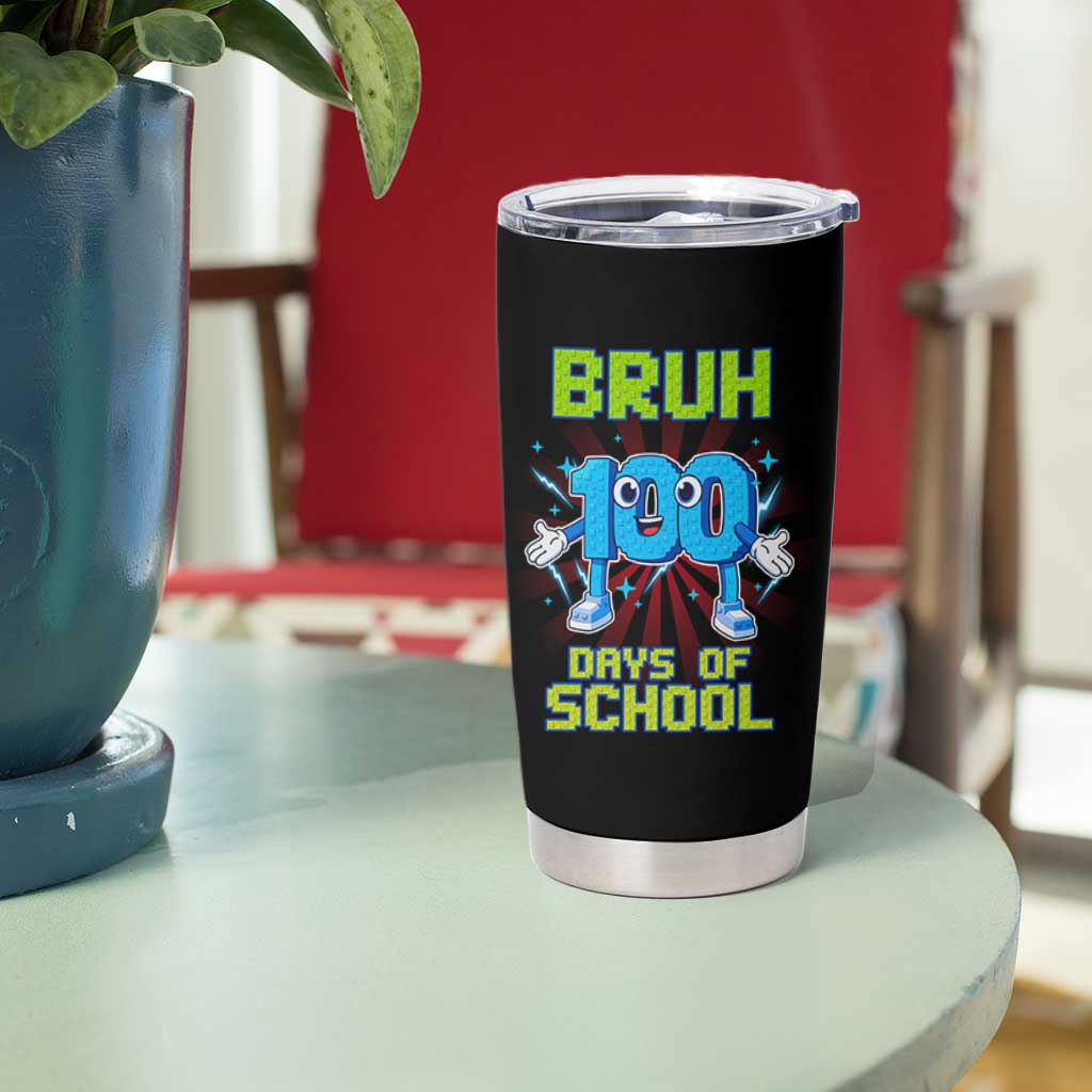 Bruh I Survived 67 33 Days Of School Tumbler Cup Funny 100th Days of School 67 Game Meme