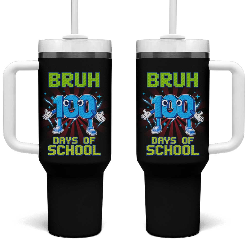 Bruh I Survived 67 33 Days Of School Tumbler With Handle Funny 100th Days of School 67 Game Meme