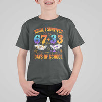 Bruh I Survived 67 33 Days Of School T Shirt For Kid Funny 100th Days of School Teacher 67 Drip - Wonder Print Shop