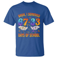 Bruh I Survived 67 33 Days Of School T Shirt Funny 100th Days of School Teacher 67 Drip - Wonder Print Shop