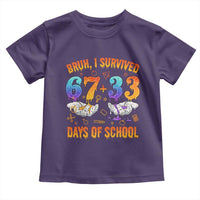 Bruh I Survived 67 33 Days Of School Toddler T Shirt Funny 100th Days of School Teacher 67 Drip - Wonder Print Shop