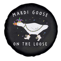Mardi Goose On The Loose Spare Tire Cover Funny Mardi Gras Carnival Parade