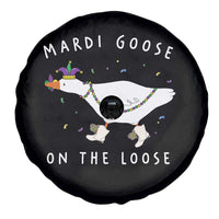 Mardi Goose On The Loose Spare Tire Cover Funny Mardi Gras Carnival Parade