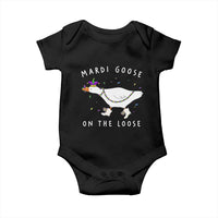 Mardi Goose On The Loose Baby Onesie Funny Mardi Gras Carnival Parade