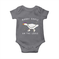 Mardi Goose On The Loose Baby Onesie Funny Mardi Gras Carnival Parade