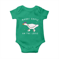 Mardi Goose On The Loose Baby Onesie Funny Mardi Gras Carnival Parade