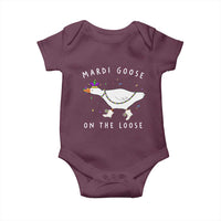 Mardi Goose On The Loose Baby Onesie Funny Mardi Gras Carnival Parade