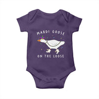 Mardi Goose On The Loose Baby Onesie Funny Mardi Gras Carnival Parade