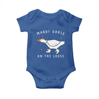 Mardi Goose On The Loose Baby Onesie Funny Mardi Gras Carnival Parade