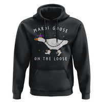Mardi Goose On The Loose Hoodie Funny Mardi Gras Carnival Parade