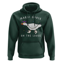 Mardi Goose On The Loose Hoodie Funny Mardi Gras Carnival Parade