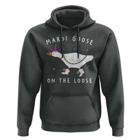 Mardi Goose On The Loose Hoodie Funny Mardi Gras Carnival Parade