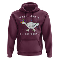 Mardi Goose On The Loose Hoodie Funny Mardi Gras Carnival Parade