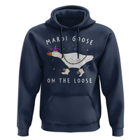 Mardi Goose On The Loose Hoodie Funny Mardi Gras Carnival Parade
