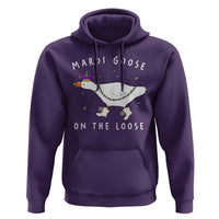 Mardi Goose On The Loose Hoodie Funny Mardi Gras Carnival Parade