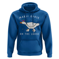 Mardi Goose On The Loose Hoodie Funny Mardi Gras Carnival Parade